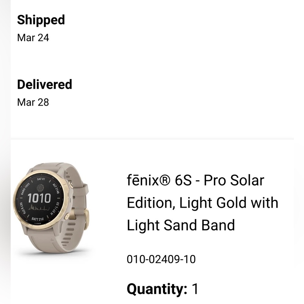 Garmin FENIX 6s Solar pro
